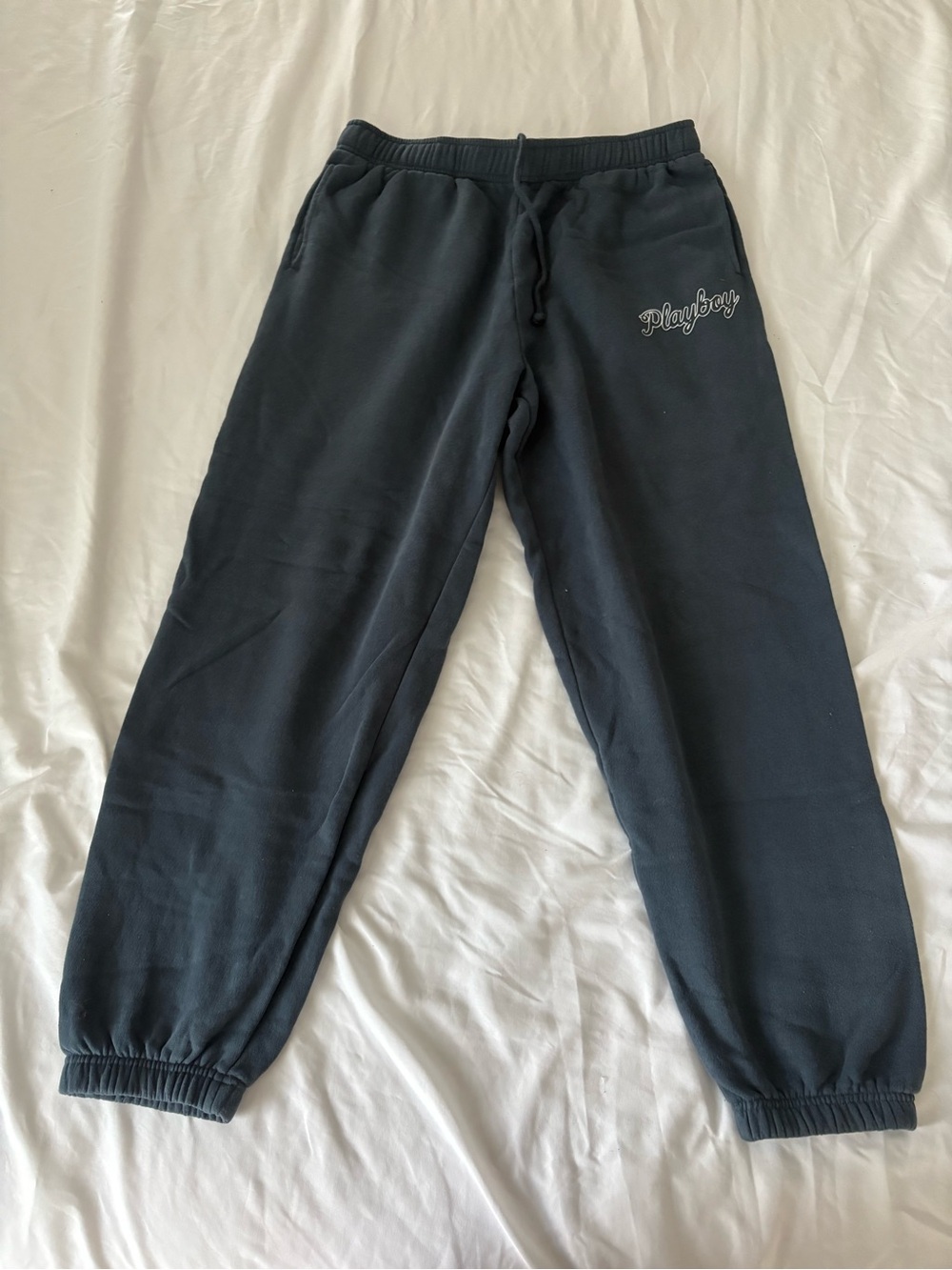 PLAYBOY Navy Drawstring Lounge Sweatpants